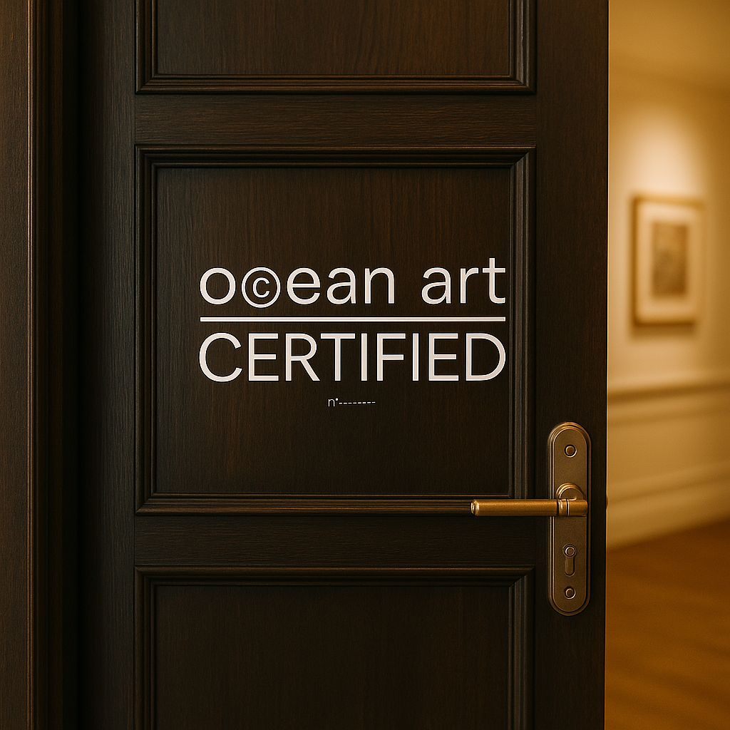 OCEAN ART Certification - Gallery or Residency  ( valid for 2 years)